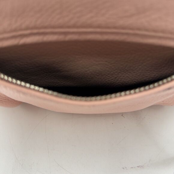 Zara Woman Salmon Leather Slouchy Boho Tote Bag - Picture 8 of 13